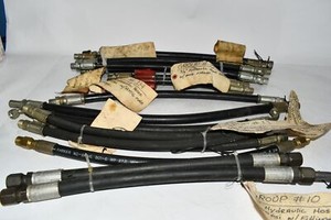 Lot of Dayco & Parker 3/8'' 1/2'' Hydraulic Hoses With Fittings