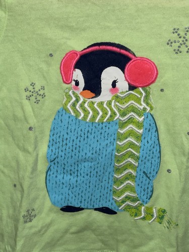 CAMISETA VERDE ILUMINADORA NUEVA CON ETIQUETAS BABY GAP NIÑAS 2 AÑOS 2T PENGUIN TOP - Imagen 2 de 3
