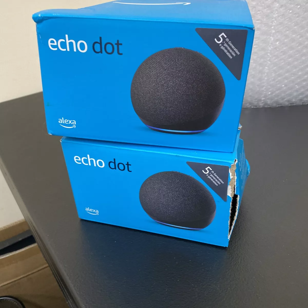  Echo Dot -5th Gen- Smart Speaker with Alexa -black Box Damage