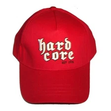 HARDCORE Skateboards TOMBSTONE Flex Fit Hat RED OSFA