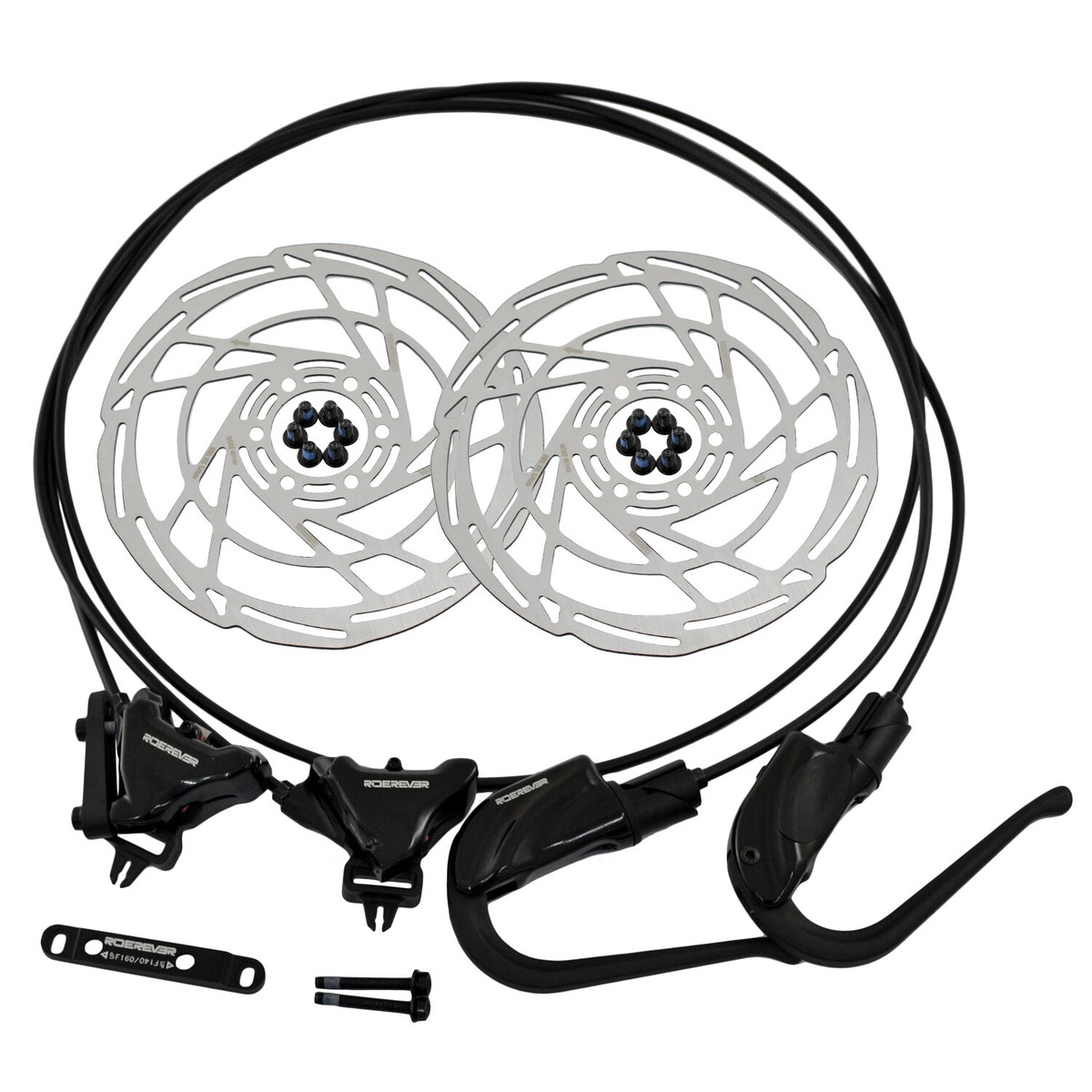 RIDEREVER Triva Carbon Lever Hydraulic Disc Brake Set Di2 For Aero