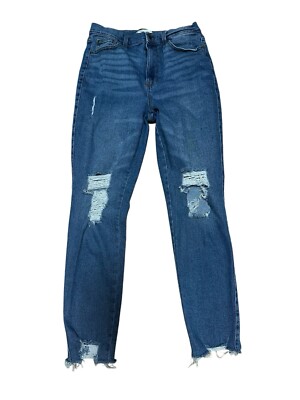 Celebrity Pink Jeans Women's Blue Denim Jeans Distressed Size 9/ 29 (28X26) 