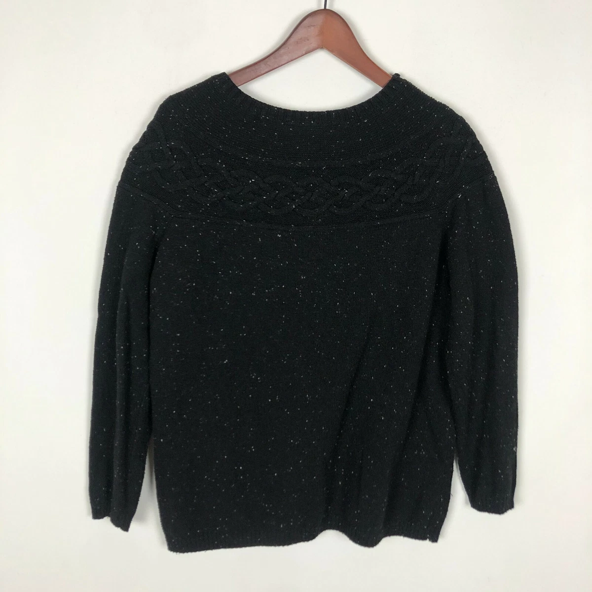Black clearance speckled sweater