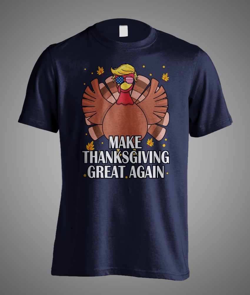 Make Thanksgiving Great Again Pro Trump 2024 Republican Turkey Day Gift  T-Shirt