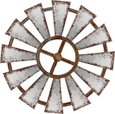 Farmhouse Living Room Wall Decor Wood Windmill Rustic Wooden Wall Art Decorative