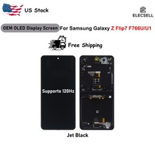 OEM OLED Display Touch Screen For Samsung Galaxy Z Flip7 F766U/U1 US Jet Black