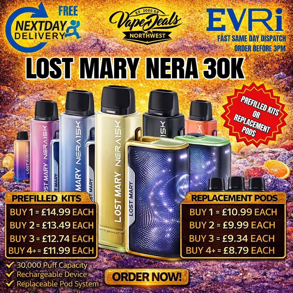 Lost Mary Nera 30K Puffs Fullview Vapes | Prefilled kit & Replacement Pod |  20mg