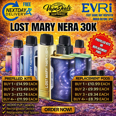 Lost Mary Nera 30K Puffs Fullview Vapes | Prefilled kit & Replacement Pod |  20mg