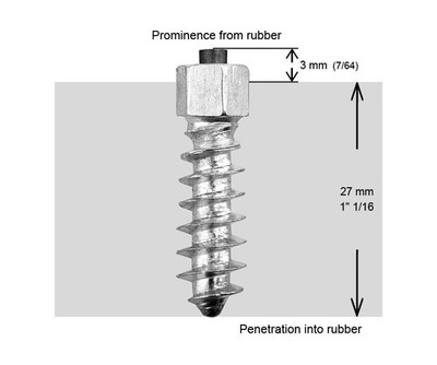 IGRIP 11MM STANDARD SCREW STUDS QTY 100 - Studs & Stud Kits