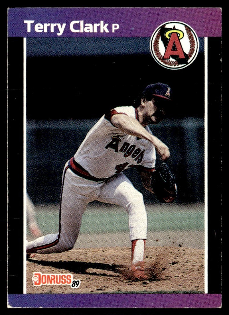 1989 Donruss Terry Clark Rookie California Angels #607
