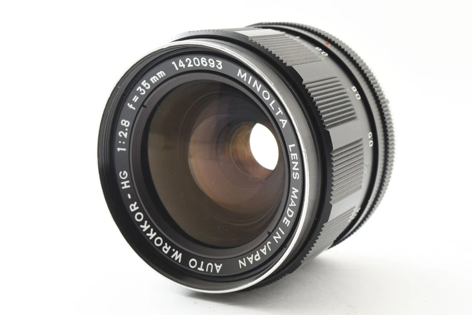 [Near MINT] Minolta Auto W.Rokkor-HG f2.8 35mm MF Wide Angle Lens From JAPAN - Image 2 of 4