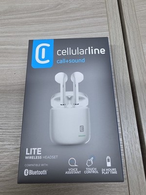 CELLULARLINE Bluetooth Headset LITE Wireless Capsule Headphones White
