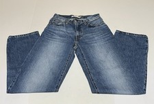 Levis 94 Baggy Jeans Womens Tag 24x31 26x31 Blue Medium Wash Wide Leg