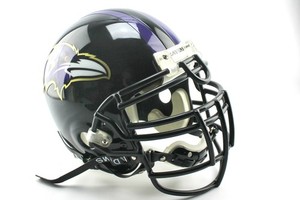 Riddell NFL Baltimore Ravens Football Helmet Ray Lewis Display Helmet 