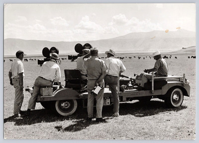 1962 Hatari Dreharbeiten Film John Wayne Foto Vintage Luchs Schauspieler auf der Bühne Foto Kino