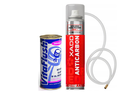 XADO RED Anticarbon Kolbenring-Reiniger Spraydose 320 ml + Vita Flush 250ml