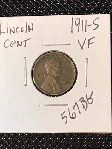 1911-S Lincoln Cent   VF  **Tougher Date**