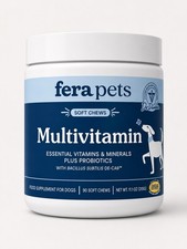 Fera Pets Soft Chews Multivitamin  Probiotics for Dogs 90 Count  Exp 06/2027