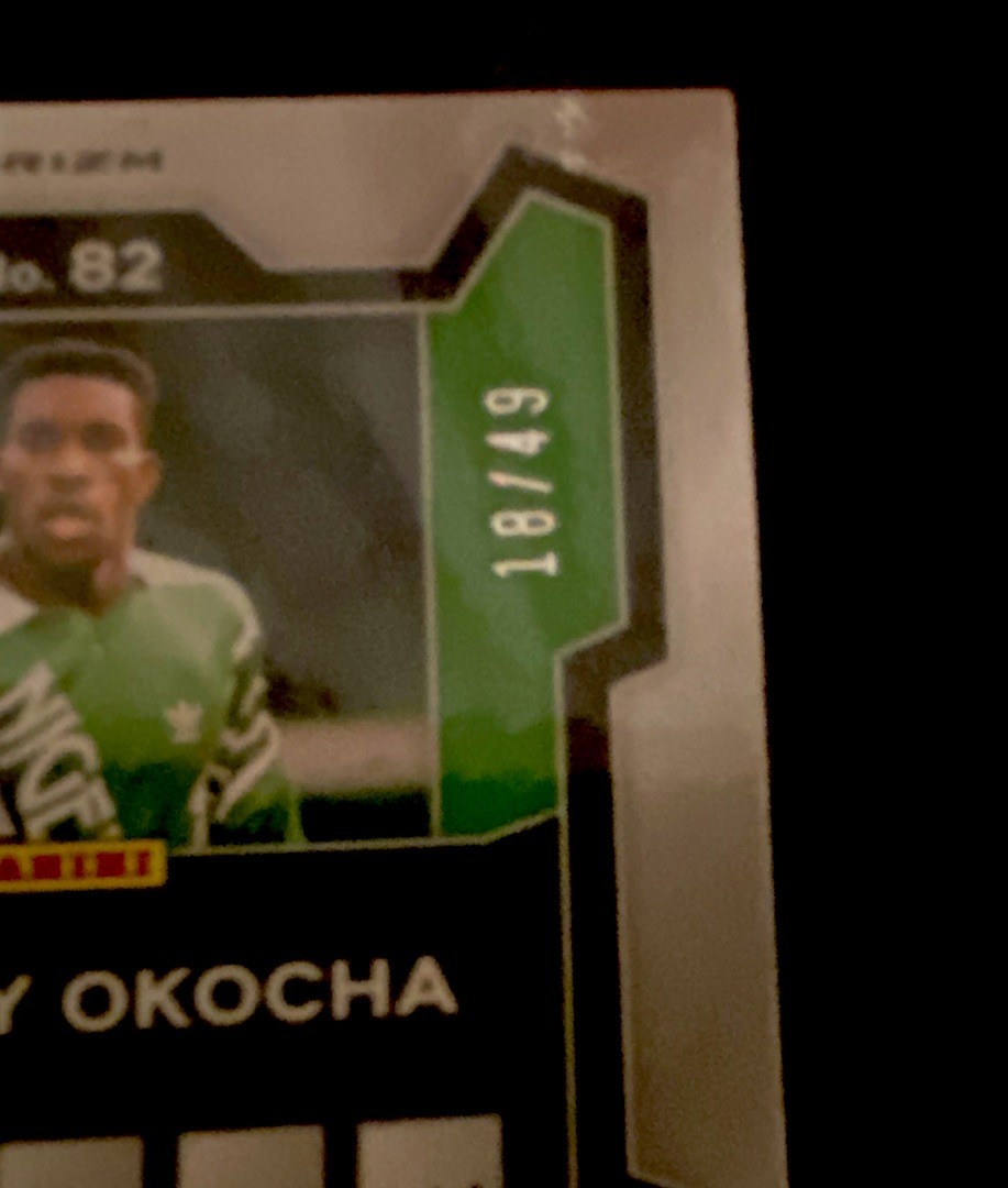 Panini 2026 Prizm Monopoly FIFA World Cup Soccer Jay-Jay Okocha Gold Prizm /49 view 3