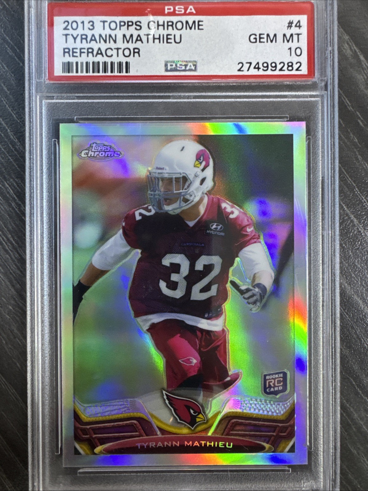 2013 Topps Chrome #4 Tyrann Mathieu Refractors