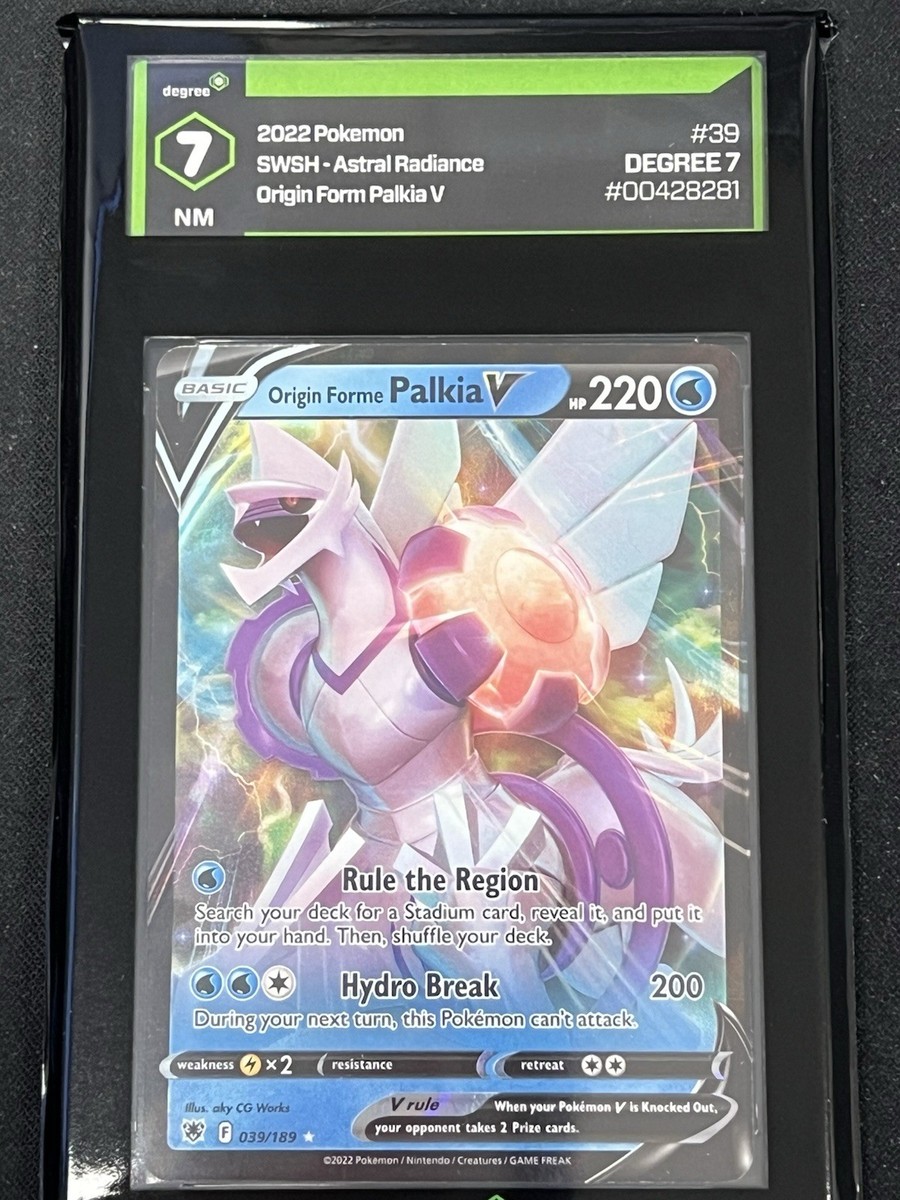 Origin Form Palkia V 039/189 Swsh:Astral Radiance Holo Graded Near Mint  Pokmon