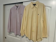 Pair of Two Polo Ralph Lauren XL Long Sleeve Button Down Shirts