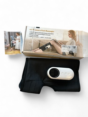 LINGTENG Massaggiatore Gambe Massaggiatore a Compressione Aria Polpaccio con Calore Senza Fili Singolo - Foto 1 di 6