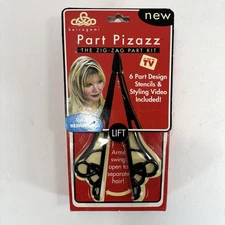 Part Pizazz Zig Zag Part Kit Hairstyle Tool Vtg Y2K Hairagami Complete Brand New