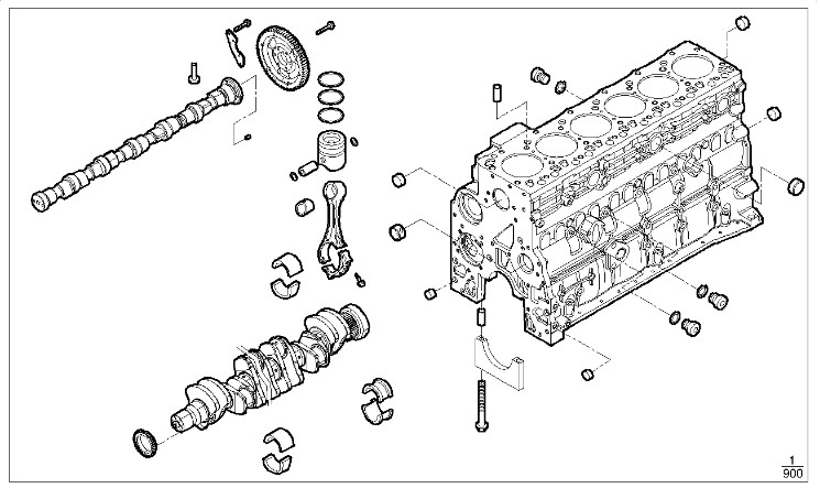FPT 6.7 NEF engine short block to fit CASE, New Holland CNH machines F4HFE613