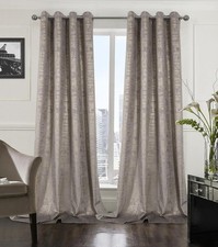 Champagne Soft Velvet Curtains 120 Inch Length Long Luxury Bedroom Curtains