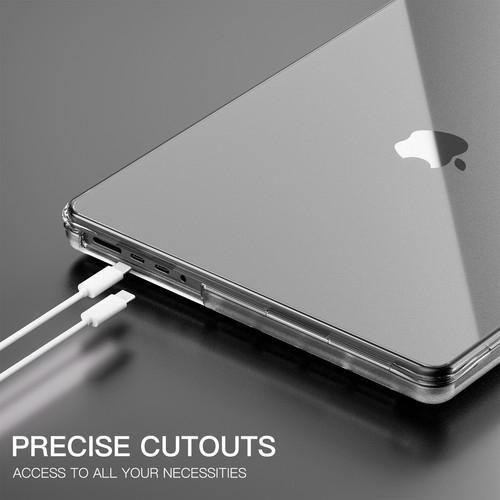 Coque coque coque antichoc transparente TPU souple pour MacBook Pro 14" M4/M3/M2/M1 - Photo 6/15