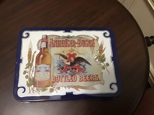 Anheuser-Busch Bottled Beer 2 Deck Playing Cards In A Tin  Limited Set