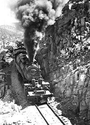 Denver & Rio Grand Western 2-8-8-2 Mallet No. 3401, 1935 5 x 7 Foto