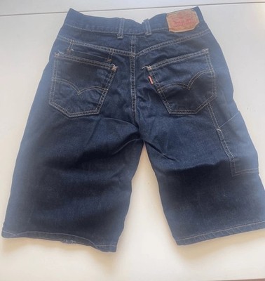 Levi Strauss Men s Cargo Shorts R16 W28 Work Wear Blue Denim