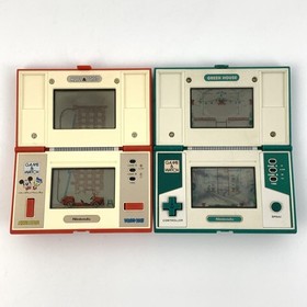 Nintendo Game & Watch Fire Green House etc. Set of 4 Tested Works 9974 UT