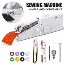 Mini Handheld Cordless Sewing Machine Hand Held Thread Stitch Clothes Portable