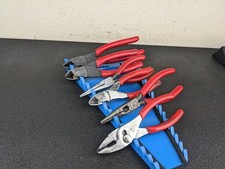 Bq214 Snap-on 6 Piece Red Slip Joint Cutters Needle Nose Pliers Set Bq214 Snap-on 6 Piece Red Slip Joint Cutters Needle Nose Pliers Set