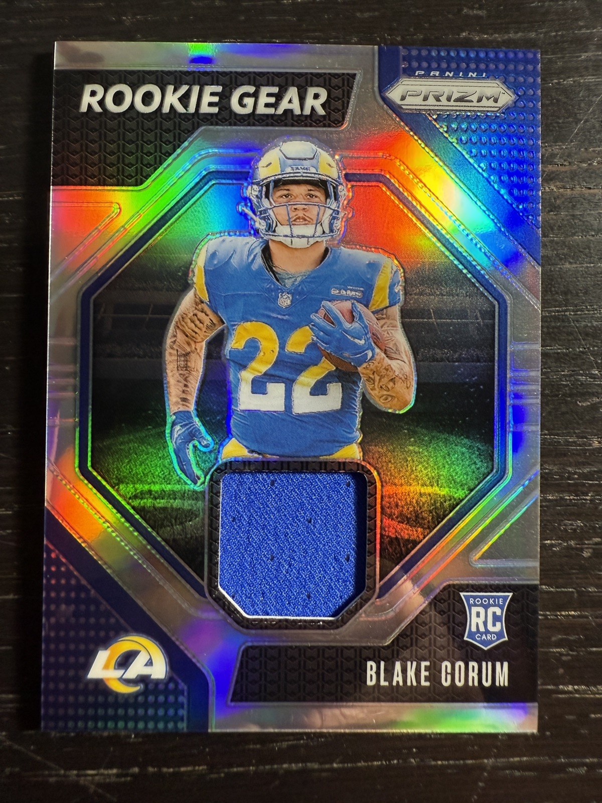 2024 Prizm Blake Corum Rookie Gear Jersey Rookie RC #RG-BCM Rams