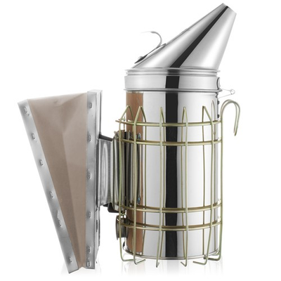 #ad #ad Bee Hive Smoker Stainless Steel with Heat Shield Calming Beekeeping Equipment $19.99