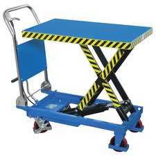 Carrello sollevatore idraulico da 300 Kg pedana regolabile FERVI 0075