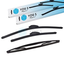 YOU.S Scheibenwischer Wischerblätter SET VORNE + HINTEN für MAZDA 2 (DL, DJ)
