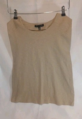 Banana Republic Top XS Maverick Tan 96% Cofton 4% Spandex 