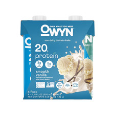 OWYN Protein Nutrition Shake, Smooth Vanilla, 4 Ct, 20g