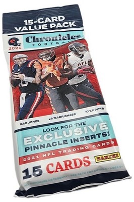 Panini 2021 Chronicles Football Jumbo Value Pack - 15 Cards for