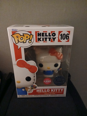 Hello Kitty (mit Lutscher) Pop Vinyl beflockt #106 + Schutz