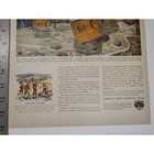1943 Meat Ashore Print Ad Crates Canned Meat Wartime Food Supply 1940s Ephemera — photo 6