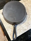 Wagner Ware Cast Iron Skillet No. 6 Straight  Block Logo 1890 over 100 years old