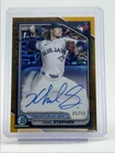 KHAL STEPHEN 2024 BOWMAN CHROME DRAFT 1ST GOLD REFRACTOR AUTO /50 Q4782