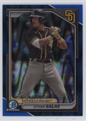 2024 Bowman Chrome Prospects Blue RayWave Refractor 148/150 Ethan Salas s3g