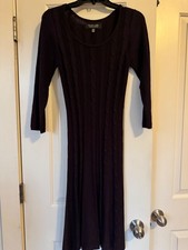 Black Label Knit Cable Dress
